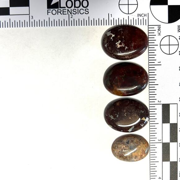 Brecciated Jasper Cabochons For Jewely Making Lot of 4 - Picture 6 of 6